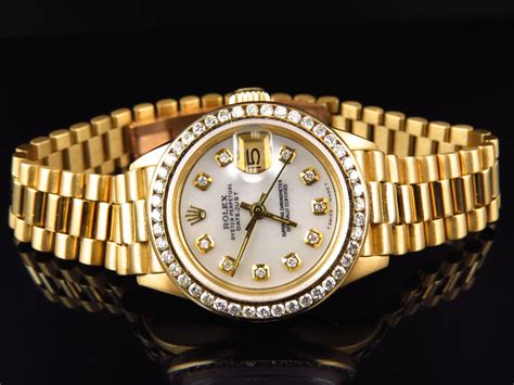 replica gold watches rolex|pre owned women's rolex.